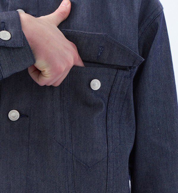 MACKINTOSH PHILOSOPHY「ナイロンチノ/ポリエステルデニム スタンドカラージャケット」|ブルゾン・スタジャン|