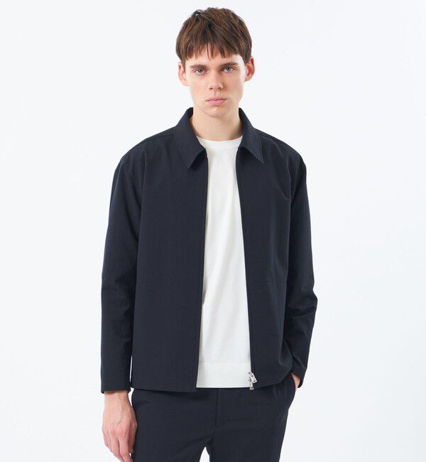 MACKINTOSH PHILOSOPHY「ブリテック オックス調ダブルクロス スウィングトップ」|ブルゾン・スタジャン|ネイビー