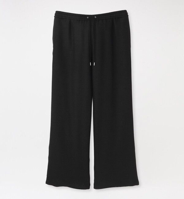  「カラミレイヤードイージーワイドパンツ」|その他|ブラック