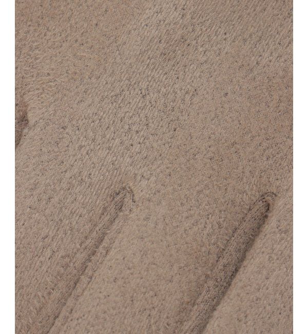 ikka「エコスエードフェイクファー付きグローブ」|手袋|