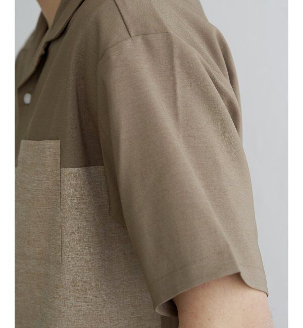 ikka「バイカラーオープンカラーシャツ」|シャツ・ブラウス|