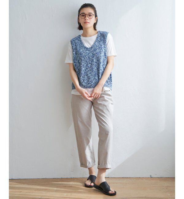 Lbc with Life「ミニブークレ2WAYニットベスト」|ニット・セーター|