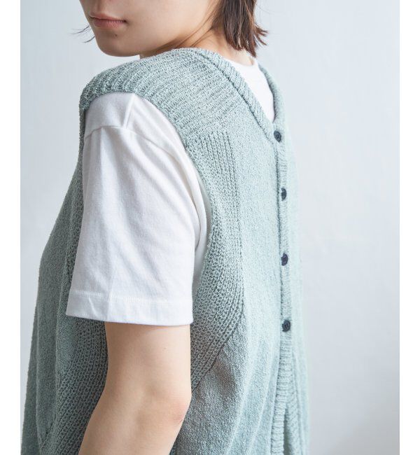 Lbc with Life「ミニブークレ2WAYニットベスト」|ニット・セーター|