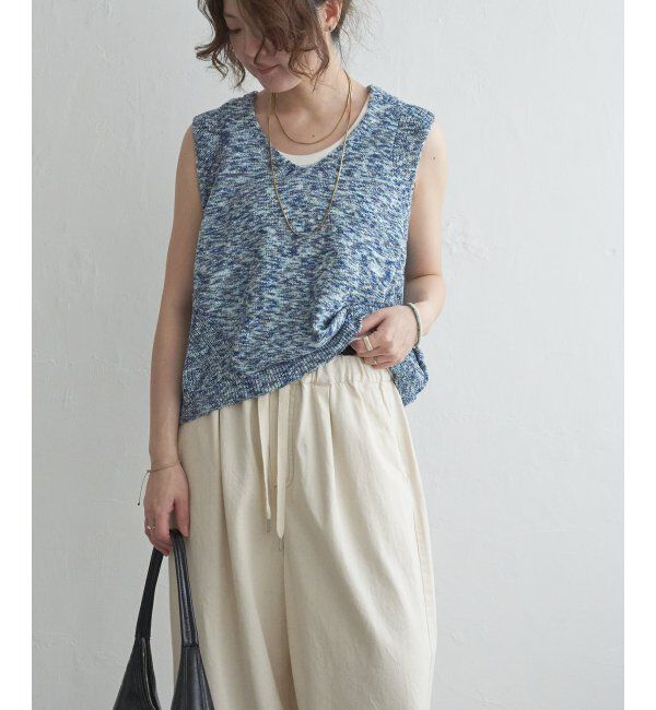 Lbc with Life「ミニブークレ2WAYニットベスト」|ニット・セーター|ソノタD