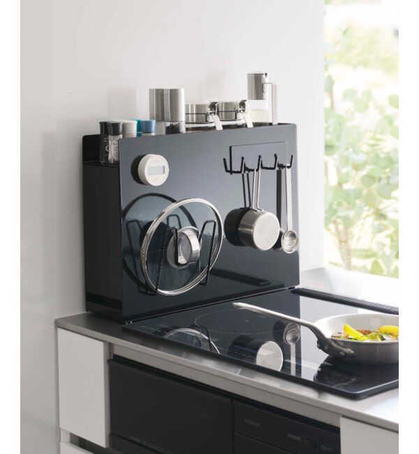 Lbc with Life「tower 隠せる調味料ラック」|食器・キッチングッズ|ブラック