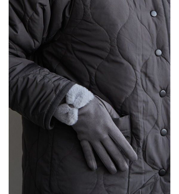 Lbc with Life「モコモコリボンツキグローブ」|手袋|