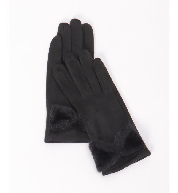 Lbc with Life「モコモコリボンツキグローブ」|手袋|