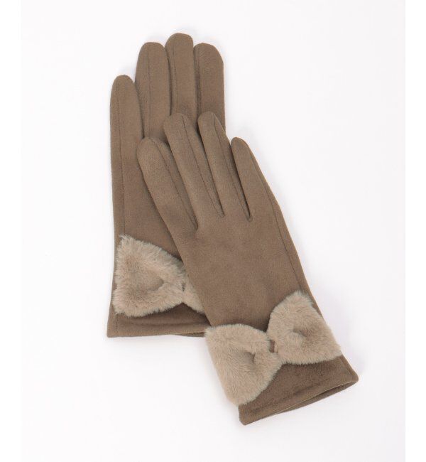 Lbc with Life「モコモコリボンツキグローブ」|手袋|