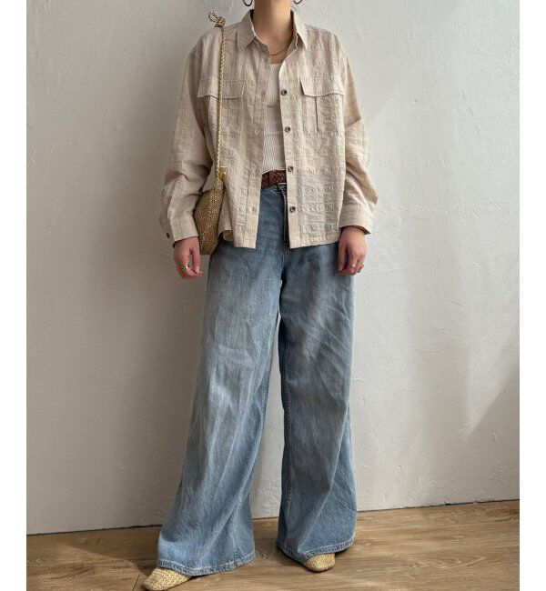 Lbc with Life「ジャカードダブルポケットシャツジャケット」|シャツ・ブラウス|