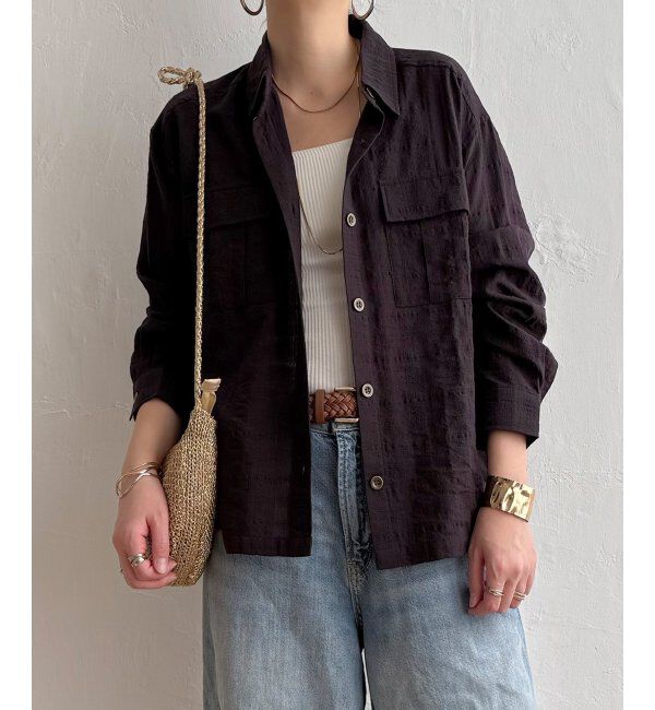 Lbc with Life「ジャカードダブルポケットシャツジャケット」|シャツ・ブラウス|