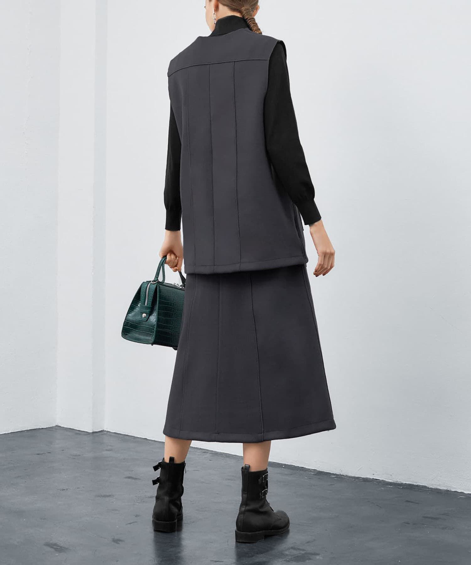 STYLE DELI「メルトン調Aラインスカート」|スカート|