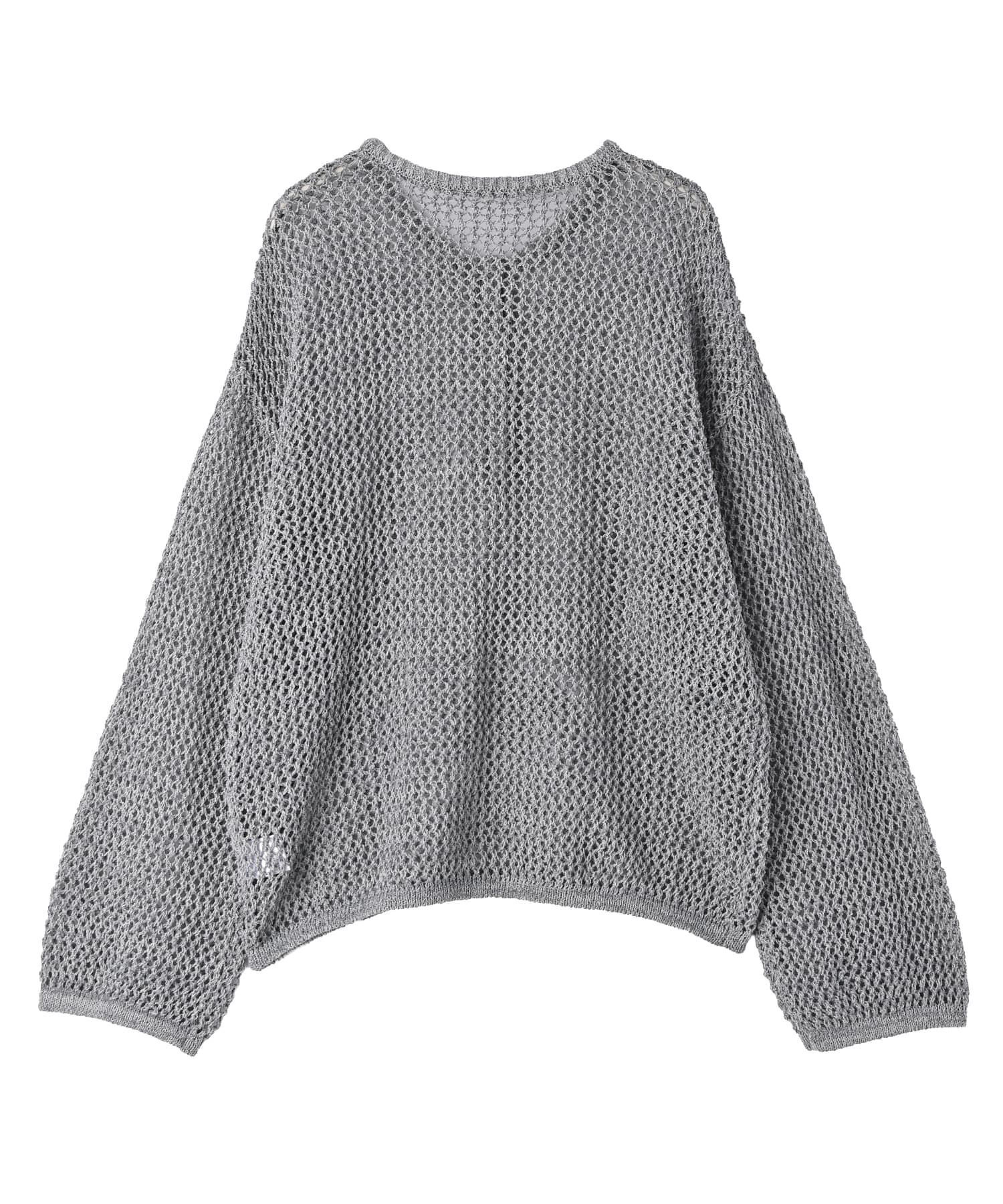 STYLE DELI「【BLK001】サマーメッシュ編みヘンリーネックプルオーバー」|Tシャツ・カットソー|