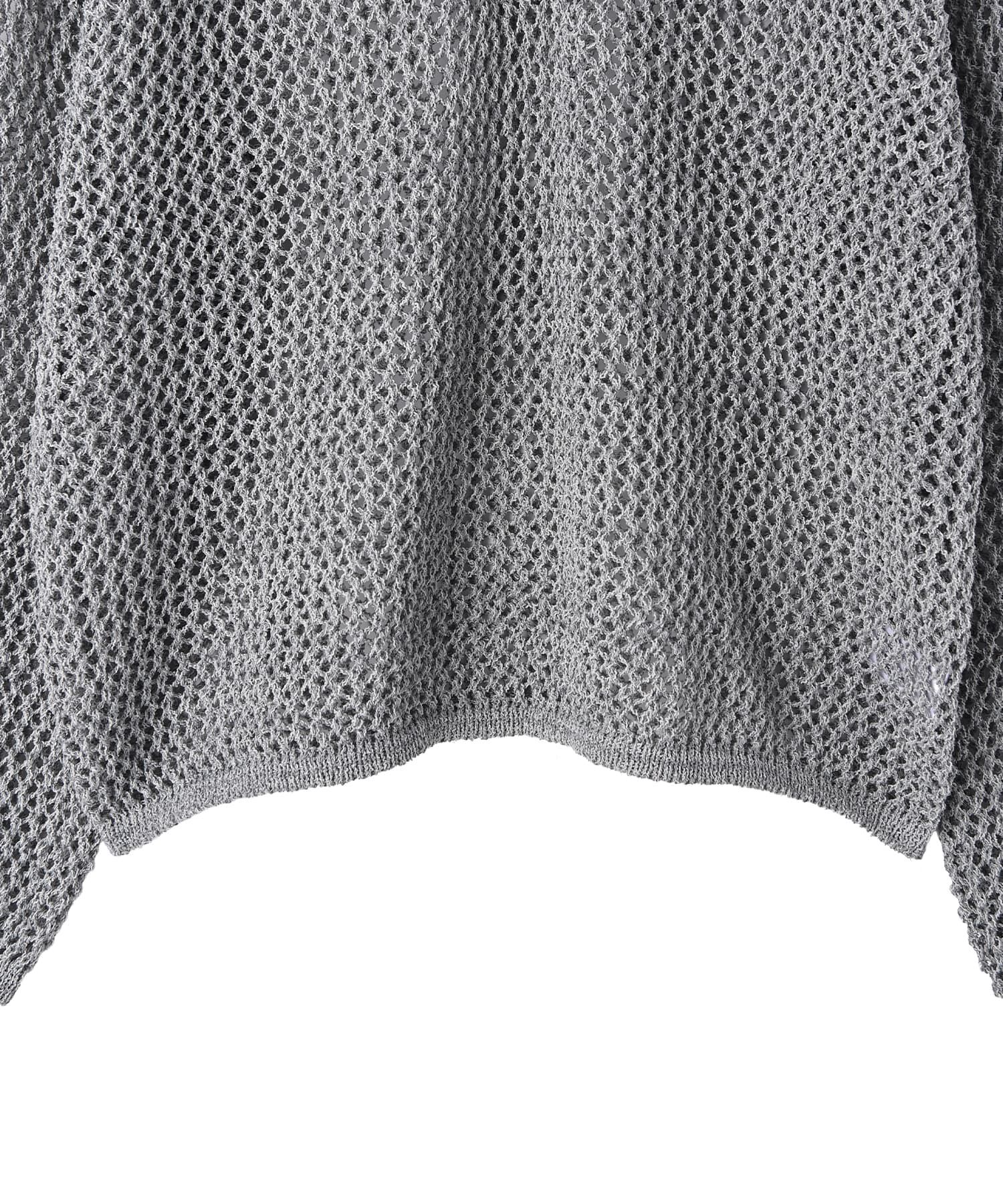 STYLE DELI「【BLK001】サマーメッシュ編みヘンリーネックプルオーバー」|Tシャツ・カットソー|