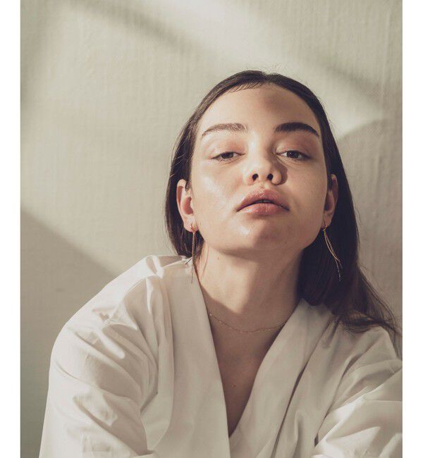 ete「バイカラー チェーン イヤリング」|イヤリング|