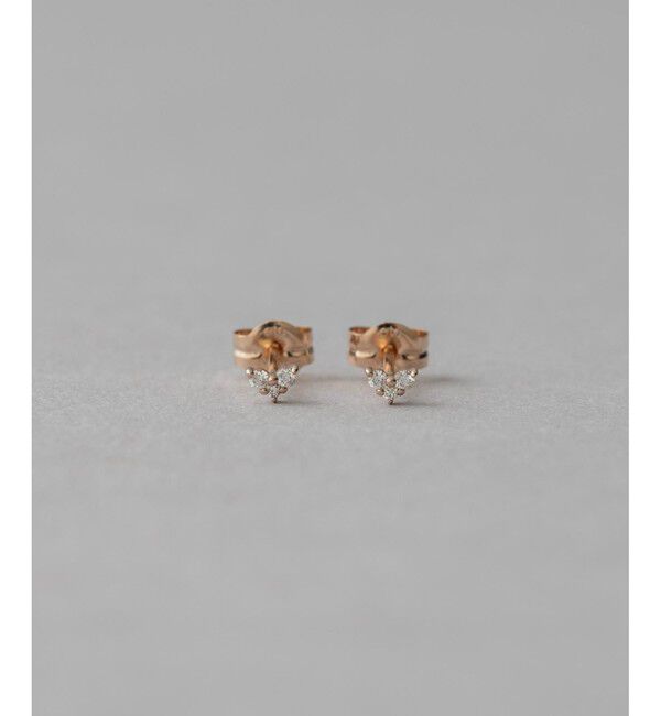ete「K18MPG ダイヤモンド ピアス」|ピアス|ピンクゴールド