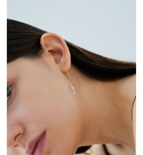 ete「[シャンデリア] K18YG クォーツ ピアス」|ピアス|