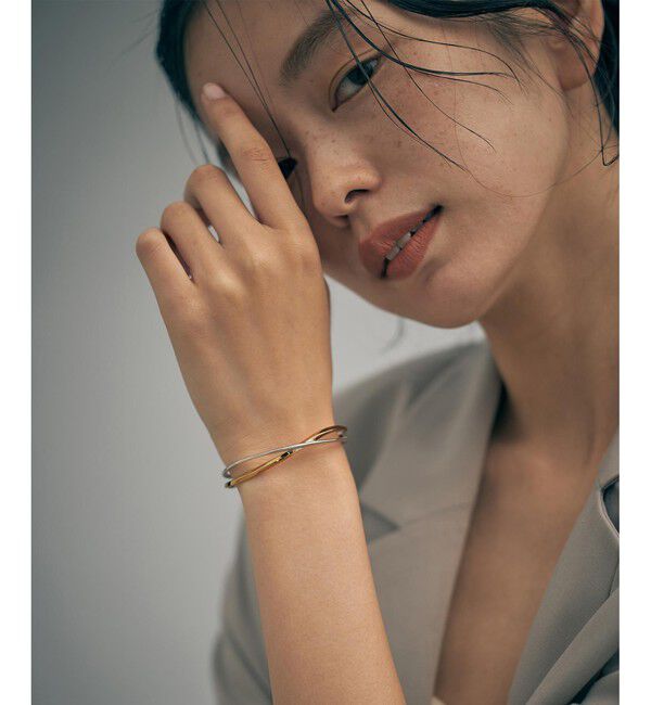 Jouete「バングル クロス コンビカラー」|ブレスレット・バングル|