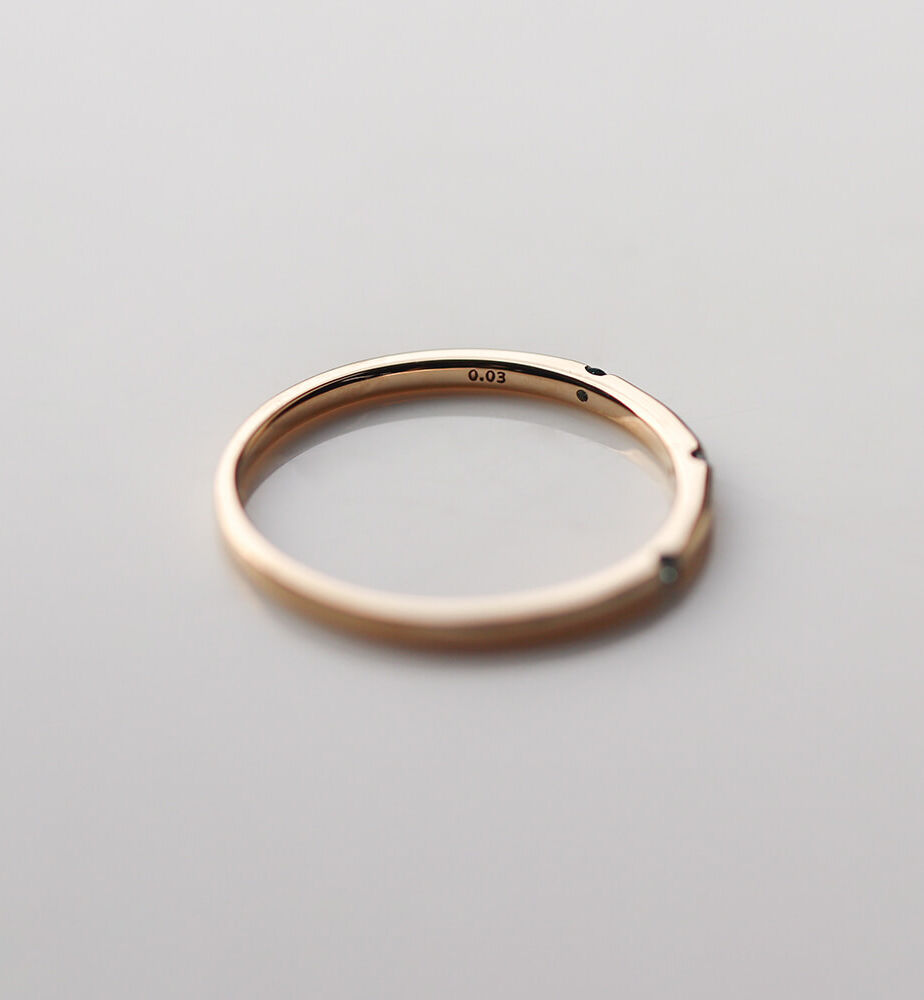  「ブルーダイヤモンド ３石 リング | K10YG」|リング|