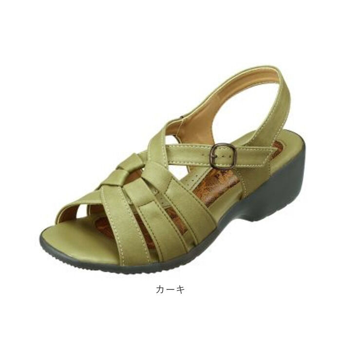 BACKYARD FAMILY「サンダル レディース 夏 通販 履きやすい ストラップサンダル パンジー pansy 歩きやすい」|サンダル|