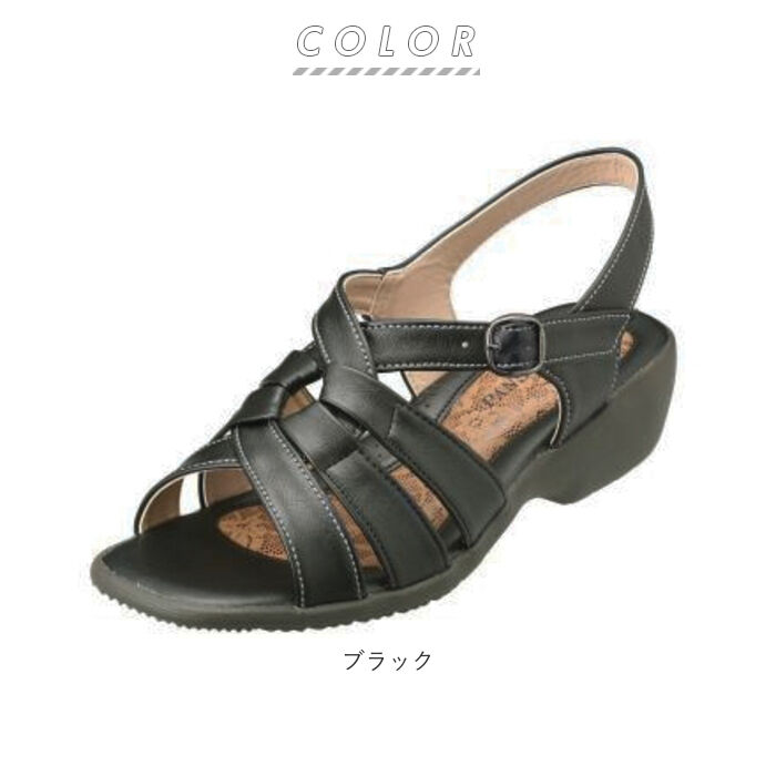 BACKYARD FAMILY「サンダル レディース 夏 通販 履きやすい ストラップサンダル パンジー pansy 歩きやすい」|サンダル|