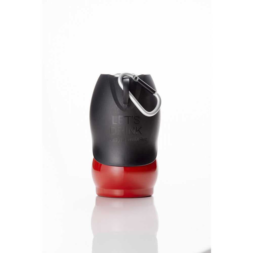 BACKYARD FAMILY「犬 散歩 給水ボトル 通販 ウォーターボトル 水 ボトル おしゃれ シンプル カラビナ 携帯」|その他|レッド1