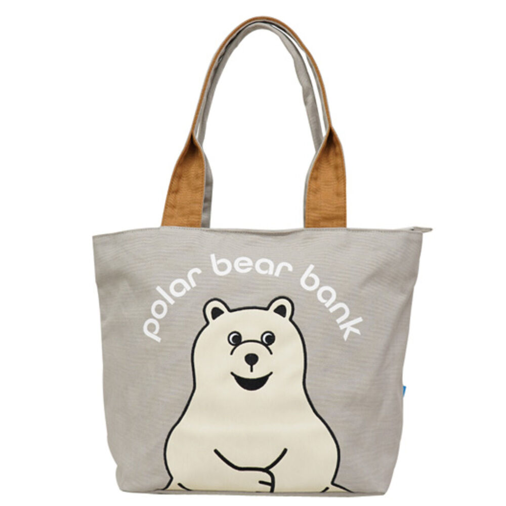 BACKYARD FAMILY「ポーラーベアバンク トートバッグ PolarBearBank 通販 バッグ バック トート かばん」|トートバッグ|グレー1