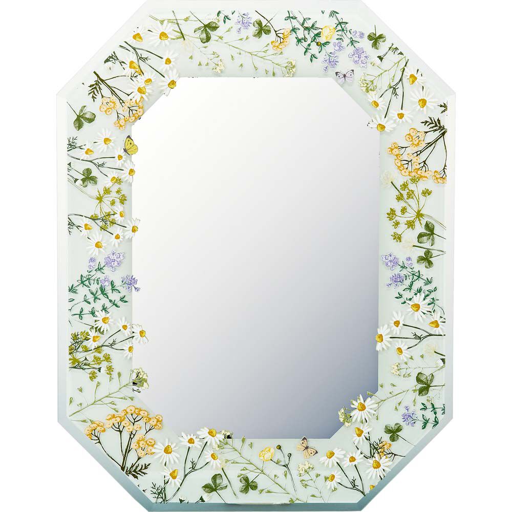 BACKYARD FAMILY「壁掛けミラー 通販 日本 八角ミラー 鏡 かがみ ミラー 壁掛け ウォールミラー 八角形ミラー」|その他|シルバー3