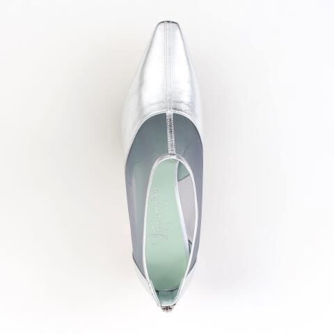 銀座かねまつ「KN260045METOTHSLV 【本革】シアーシューティ」|パンプス|