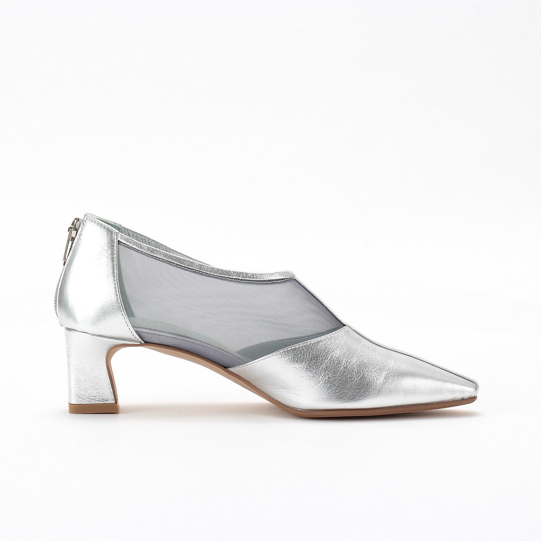 銀座かねまつ「KN260045METOTHSLV 【本革】シアーシューティ」|パンプス|
