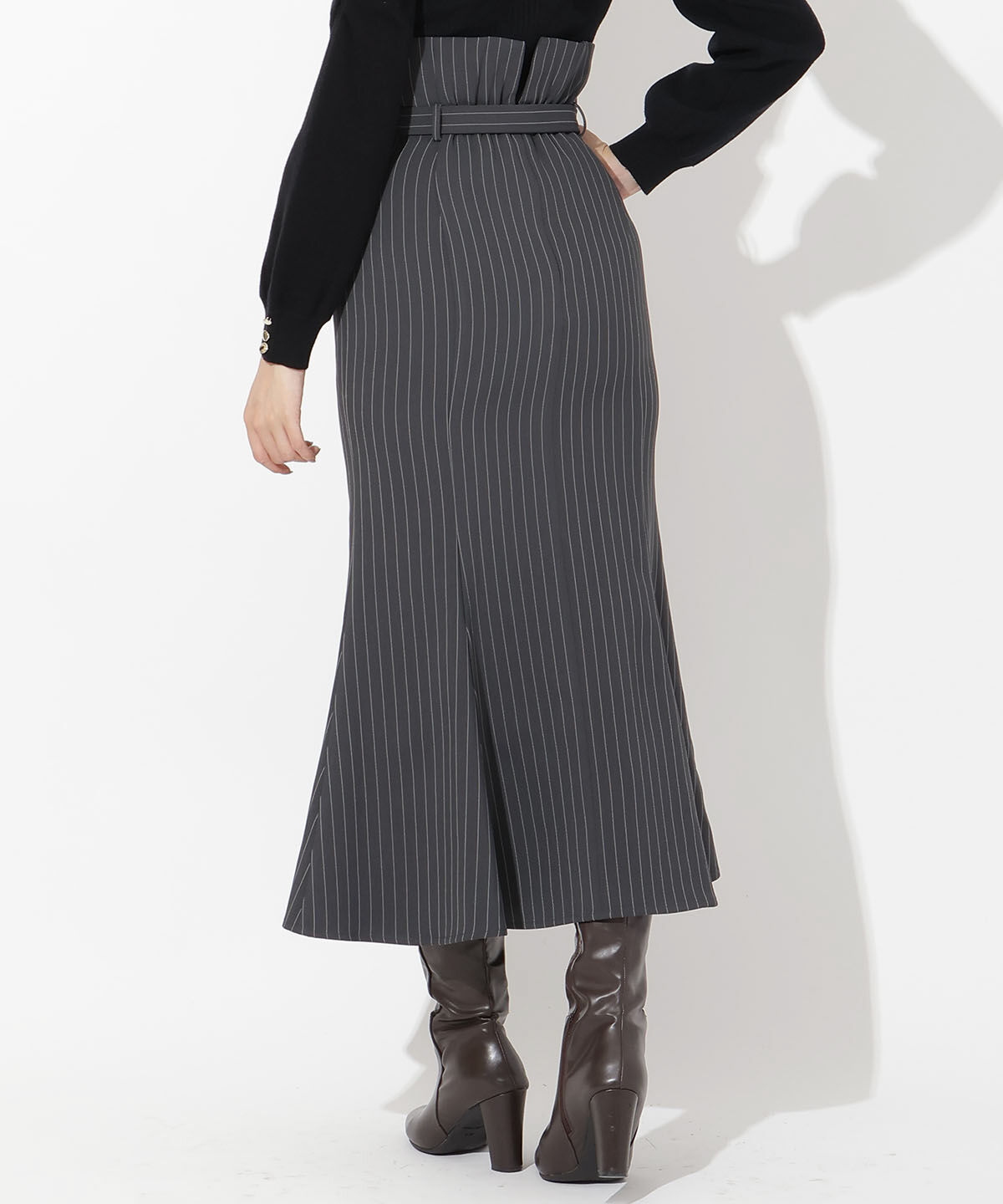 アンドクチュール「ウエスト折り返しマーメイドスカート」|スカート|