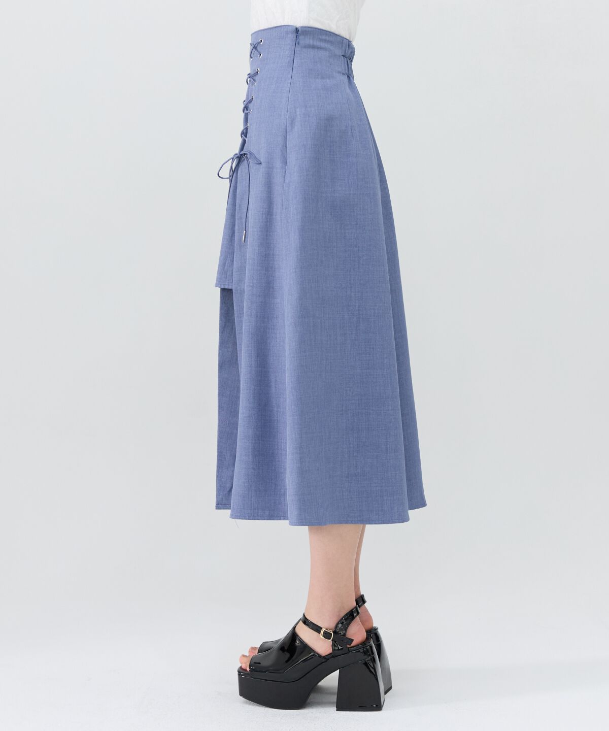 REDYAZEL「スピンドルスリットロングスカートスカート」|フレア|