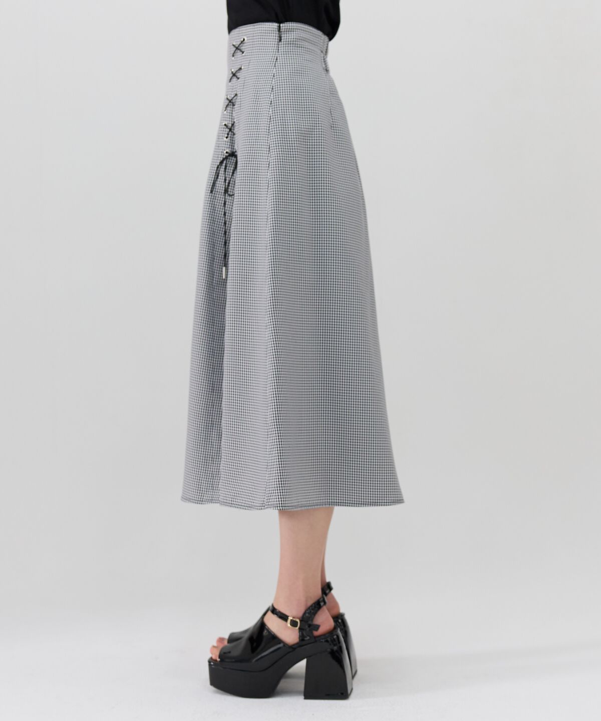 REDYAZEL「スピンドルスリットロングスカートスカート」|フレア|