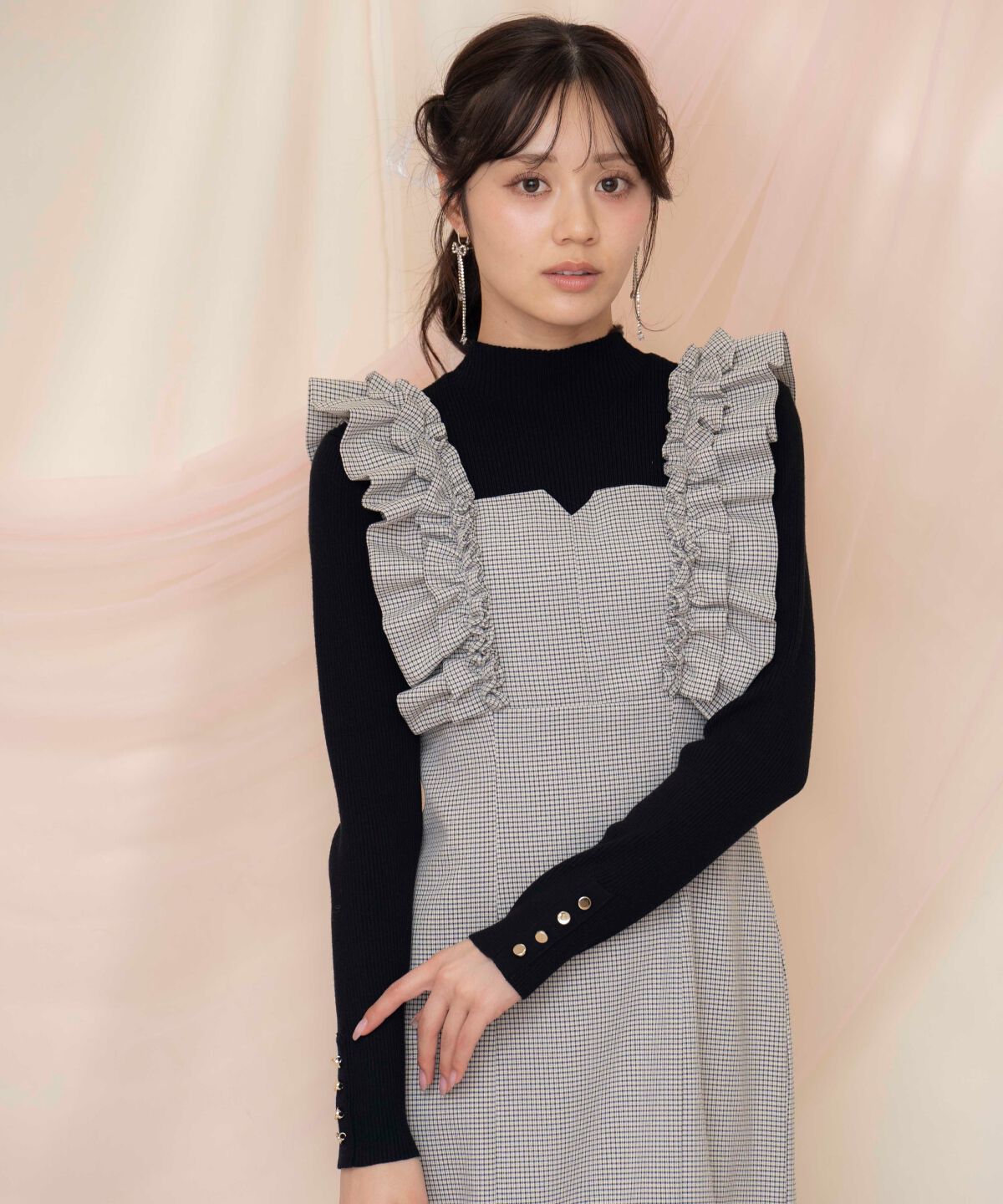 WILLSELECTION「袖口ボタンボトルネックリブニット」|ニット・セーター|