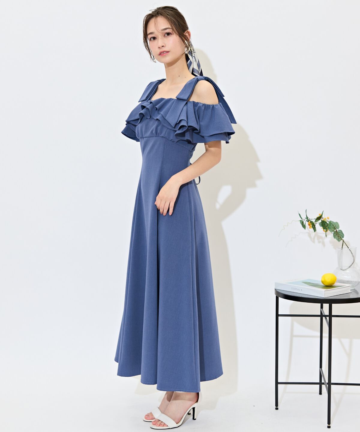 WILLSELECTION「ショルダーリボンラッフルワンピース」|ワンピース|