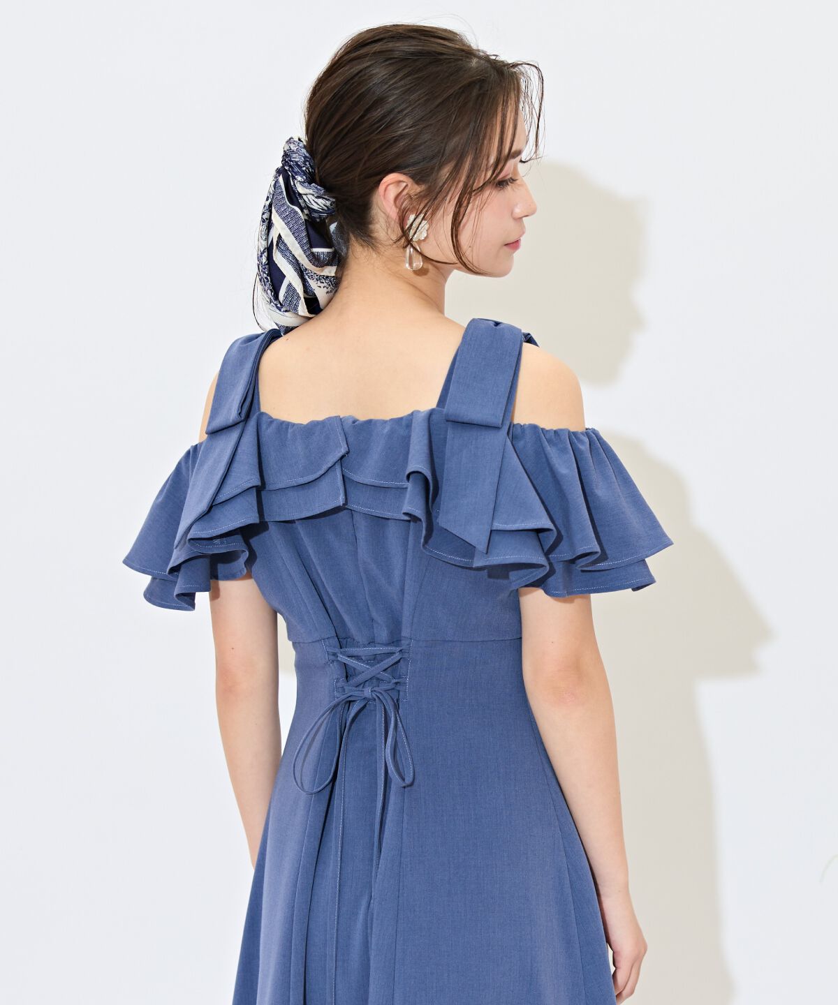 WILLSELECTION「ショルダーリボンラッフルワンピース」|ワンピース|