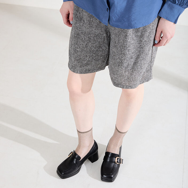 ORiental TRaffic「●2026春夏新作●プラットフォームベルトローファー/61103」|パンプス|BLACK