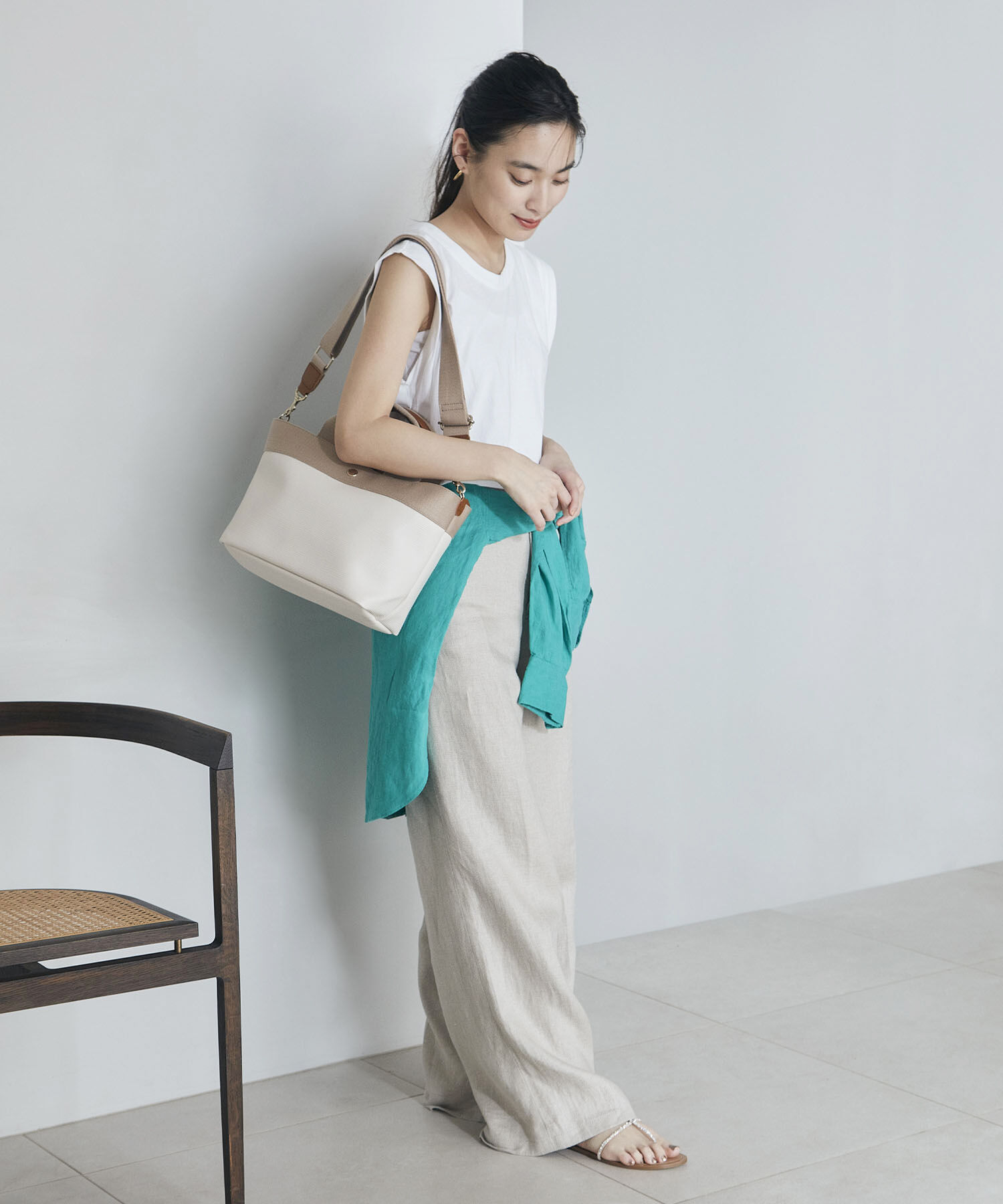 TOPKAPI BREATH「【Breath TOPKAPI】RIPPLE リプル ショルダー付き 2way トート バッグ S 撥水」|トートバッグ|