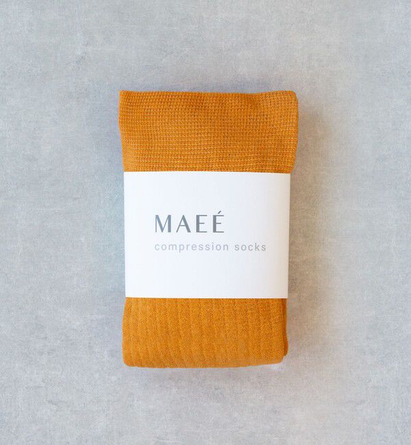 UNITED ARROWS green label relaxing「＜MAEE＞コンプレッションソックス（コットンリブ）/ 着圧ソックス / 靴下」|ソックス|MUSTARD