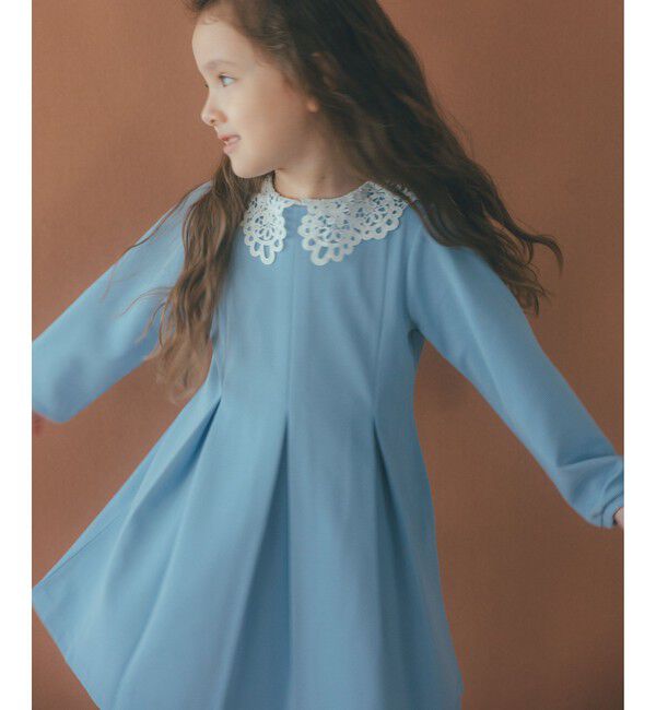 UNITED ARROWS green label relaxing「リップル ワンピース / キッズ 110cm-130cm」|ワンピース|LT.BLUE