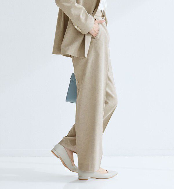 UNITED ARROWS green label relaxing「［size SHORT/TALLあり］Greed グリード メランジ ストレート パンツ」|スラックス|