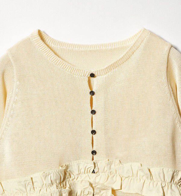 EMMEL REFINES「＜EMMEL REFINES＞EM ドッキングフリル 2WAY ニット」|ニット・セーター|