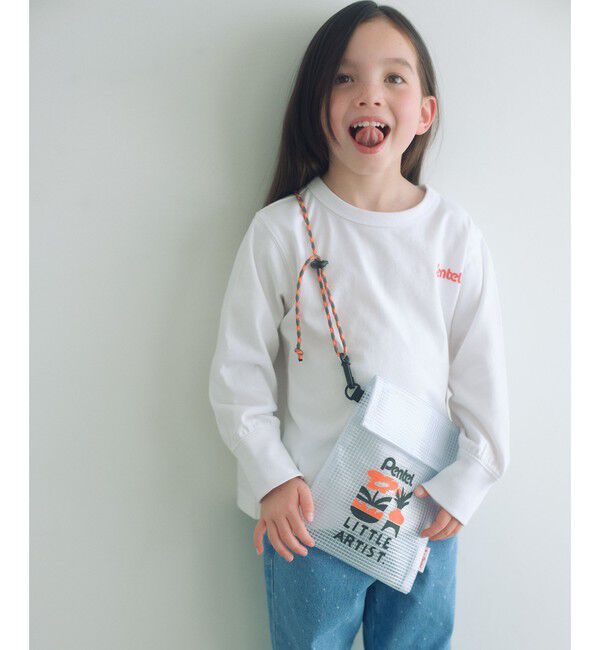 UNITED ARROWS green label relaxing「＜Pentel＞ロングスリーブTシャツ（ホワイト） / キッズ 100cm-130cm」|Tシャツ・カットソー|