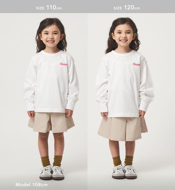 UNITED ARROWS green label relaxing「＜Pentel＞ロングスリーブTシャツ（ホワイト） / キッズ 100cm-130cm」|Tシャツ・カットソー|
