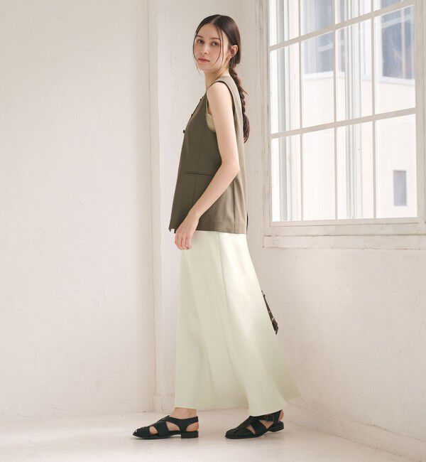 BEAUTY&YOUTH UNITED ARROWS「ポリエステルサテン マーメイドフレアスカート 」|スカート|