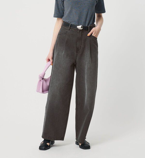 BEAUTY&YOUTH UNITED ARROWS「【WEB限定】タックワイド デニムパンツ」|デニム|