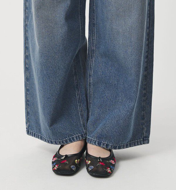 BEAUTY&YOUTH UNITED ARROWS「【WEB限定】タックワイド デニムパンツ」|デニム|