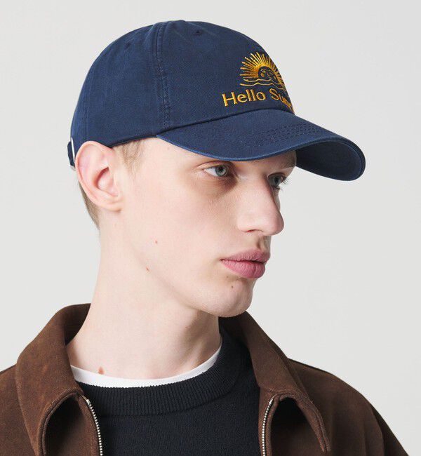 BEAUTY&YOUTH UNITED ARROWS「＜HELLO SUNRISE＞ウォッシュド オリジナル ロゴ キャップ」|キャップ・キャスケット|NAVY