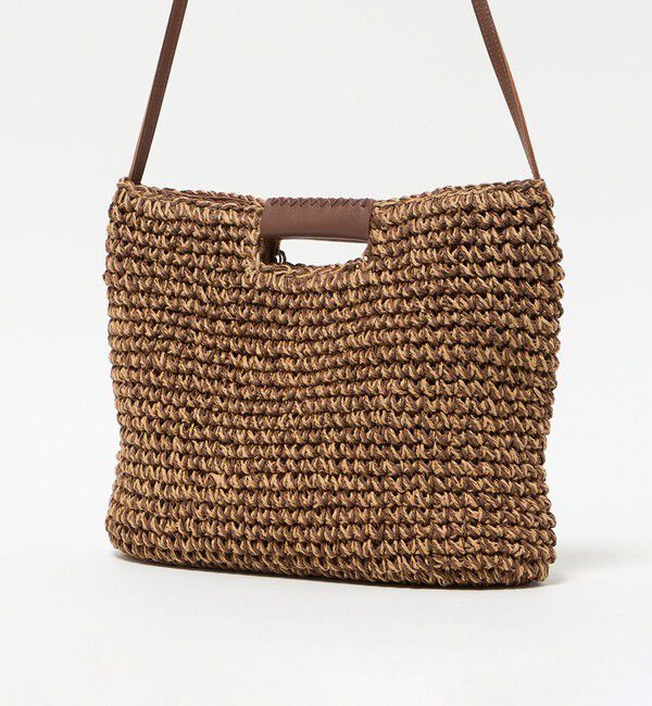 BEAUTY&YOUTH UNITED ARROWS「ペーパー スクエア レザーハンドル ショルダーバッグ 2WAY」|ショルダー・メッセンジャー|