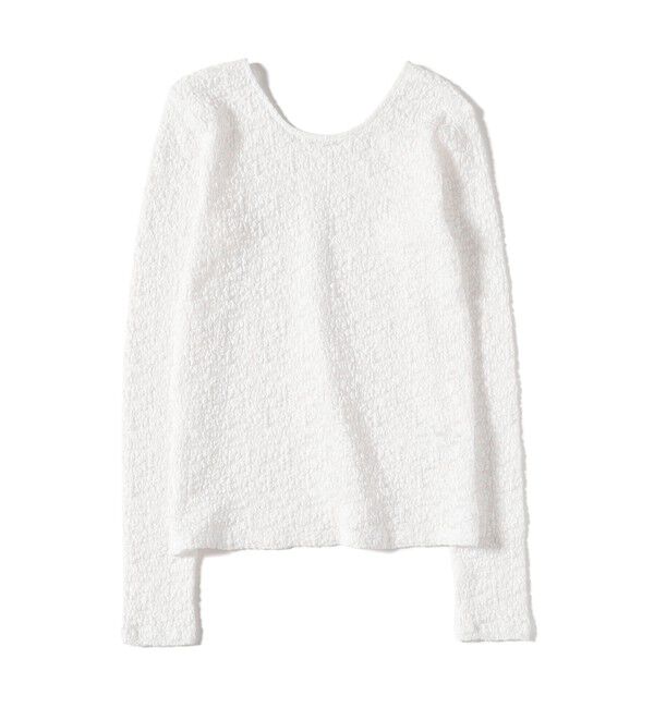 Ray BEAMS 「ジャカード レース クルーネック Tシャツ」|Tシャツ・カットソー|