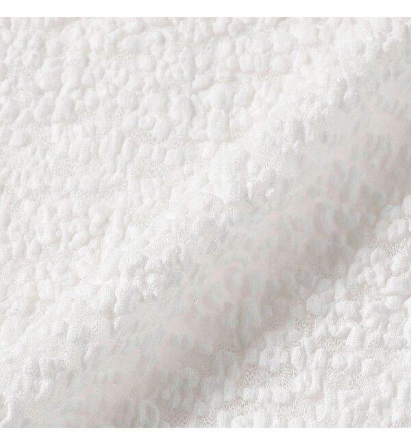 Ray BEAMS 「ジャカード レース クルーネック Tシャツ」|Tシャツ・カットソー|